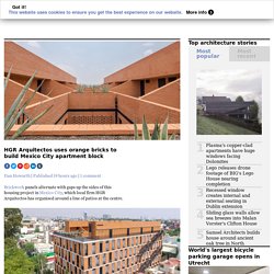 HGR Arquitectos uses orange bricks to build Mexico City apartment block