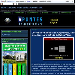 REVISTA DIGITAL APUNTES DE ARQUITECTURA: Coordinación Modular en Arquitectura, antecedentes históricos - Arq. Alfredo E. Mujica Yépez