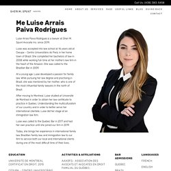 Luise Arrais Paiva Rodrigues - Immigration Lawyer Montreal