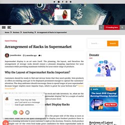 Arrangement of Racks in Supermarket