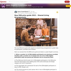 New SDA price guide 2021 – Shared Living Arrangements - NDIS Property Investment QLD