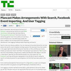 Plancast Makes Arrangements With Search, Facebook Event Importin