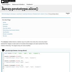 Array.prototype.slice()