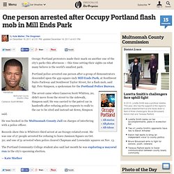 One person arrested after Occupy Portland flash mob in Mill Ends Park