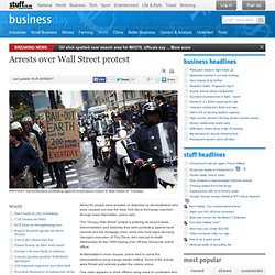 Arrests over Wall Street protest