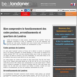 Vivre à Londres - En savoir plus sur les arrondissements, quartiers et codes postaux de Londres