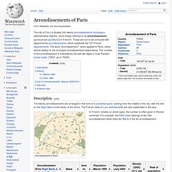 Arrondissements of Paris