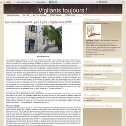 Les arrondissements, pas à pas - Septembre 2012 - Le blog de Paris historique