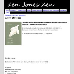 Arrow of Stones - Ken Jones Zen