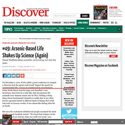 Arsenic-Based Life Shakes Up Science (Again)