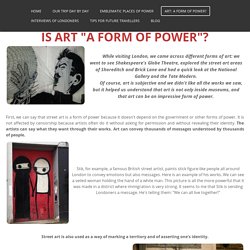 Art: a form of power? - 1ère ES