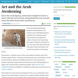 Art and the Arab Awakening