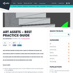 Art Assets – best practice guide