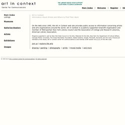 Art in Context - Index