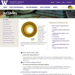 Art Library — UW Libraries