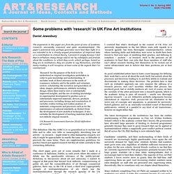 art & research