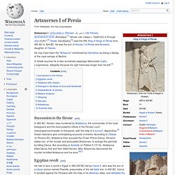 Artaxerxes I of Persia