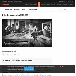 Révolution école (1918-1939)