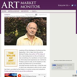 Artelligence Preview: Michael Findlay on The Value of Art - Art Market Monitor