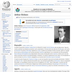 Arthur Holmes