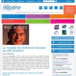 Article: l'Elément Humain de Will SCHUTZ