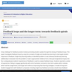 Full article: Feedback loops and the longer-term: towards feedback spirals
