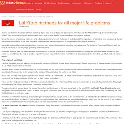 Lal Kitab methods for all major life problems