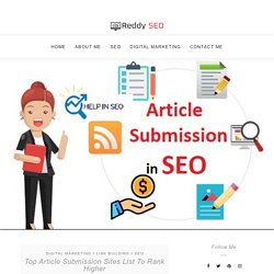 Top Article Submission Sites