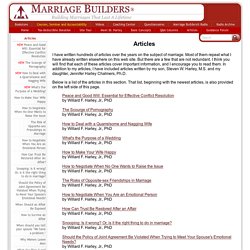 Marriage Builders Articles