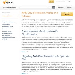 AWS CloudFormation Articles and Tutorials