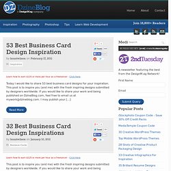 Business Card at DzineBlog