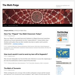 Articles for Math Class