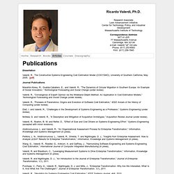 Articles « The Homepage of Ricardo Valerdi