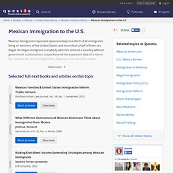 List of books and articles about Mexican Immigration to the U.S.