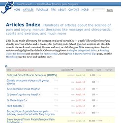 Articles Index