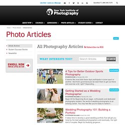 Photo Articles - New York Institute of Photography