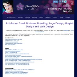 Articles on Logo Design, Graphic Design and Web Design