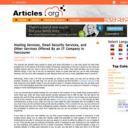Email Security Services Vancouver
