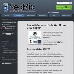 Les articles relatifs de WordPress avec YARPP