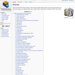 Articles - SSAS-WIKI