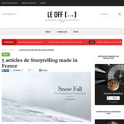 5 articles de Storytelling made in France - Off / Edit-Place