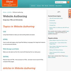 Articles : Website Authoring