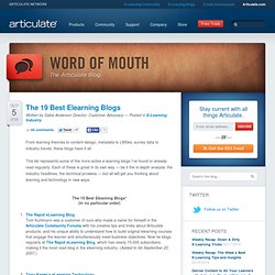 The 19 Best Elearning Blogs - Word of Mouth Blog