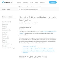 360 - Storyline 3: How to Restrict or Lock Navigation