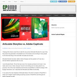 Articulate Storyline vs Adobe Captivate