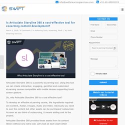 Why Articulate Storyline 360 is a cost effective authoring tool?