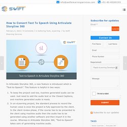 Articulate Storyline 360 Text to Speech Feature