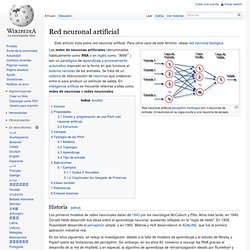 Red neuronal artificial