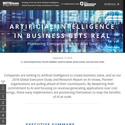 Artificial Intelligence in Business Gets Real