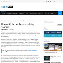 How Artificial Intelligence helping Tourism - Multi Tech News